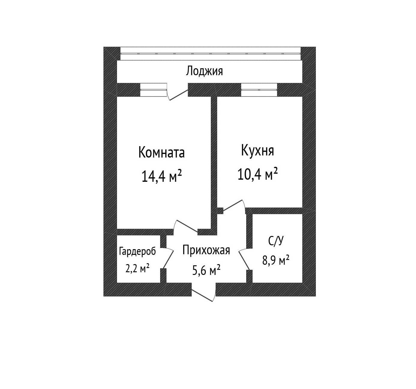 1-комн. квартира, 40м², 9/9 этаж
