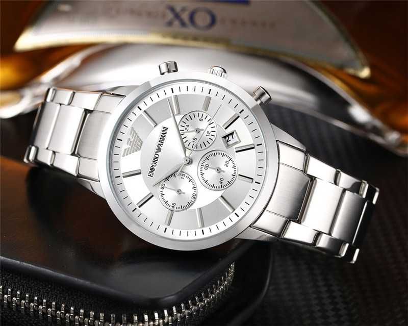 CEAS Armani Premium Chronograph Silver Elegant -NOU 2025 !!!