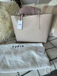 Чисто нова кожена дамска чанта Furla от естествена кожа
