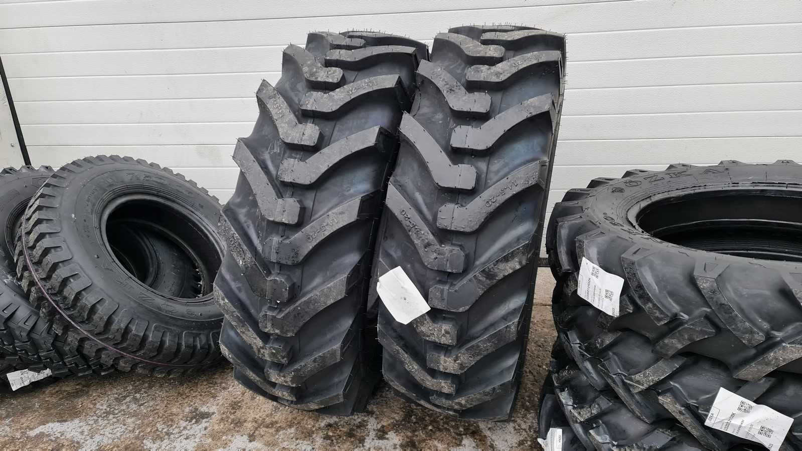 Cauciucuri 14.5-20 OZKA 14 pliuri anvelope noi buldoexcavator