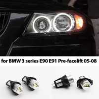 2бр. ярки бели LED крушки за ангелски очи на BMW E90, Е91 пре фейслифт
