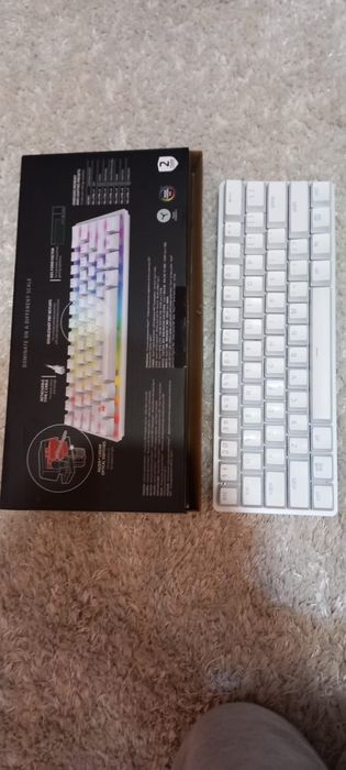 Tastatura Mecanica Razer Huntsman Mini, Mercury edition, Red switch