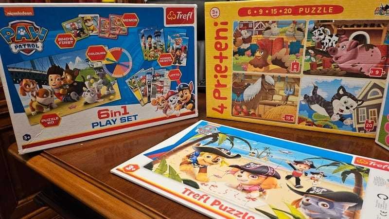 Lot puzzle Paw Patrol si Peppa