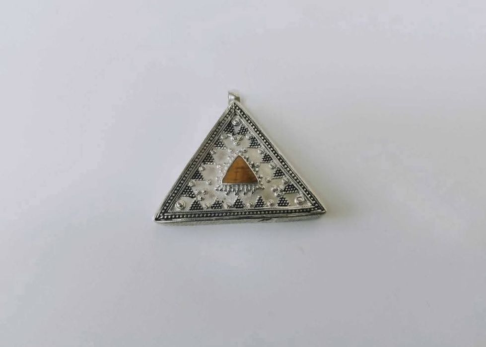 Vechi Pandativ argint 925 cu piatra ochi de tigru