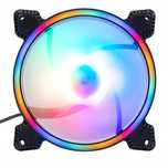 Cooler Ventilator cu LED RGB 120mm, 3PIN/MOLEX