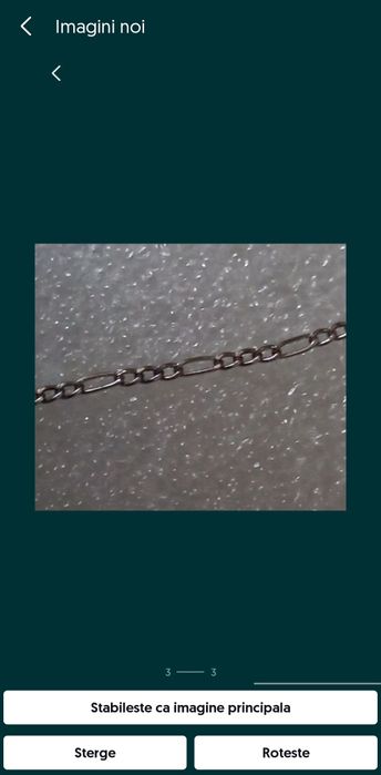 Lănțișor aur alb 14k