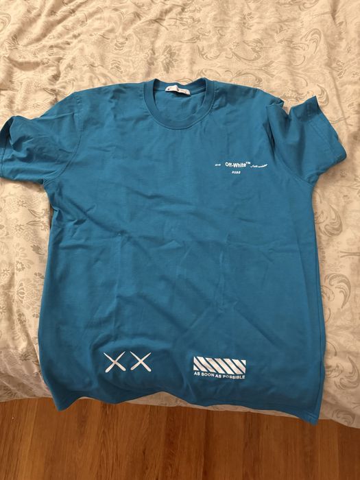 Tricou off white 1 la 1 albastru