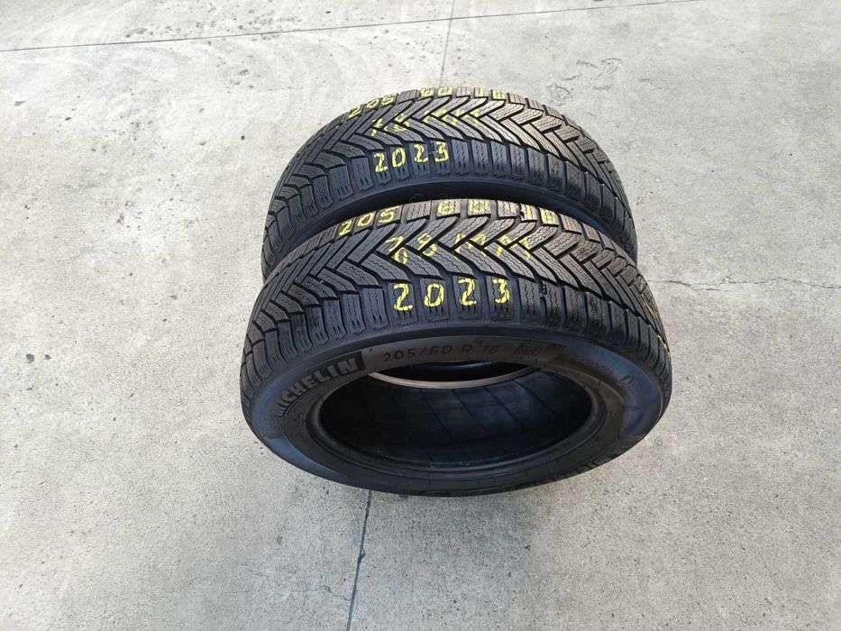 Doua anvelope iarna 205 60 16 michelinalpin 6 profil 7,8 mm 2023