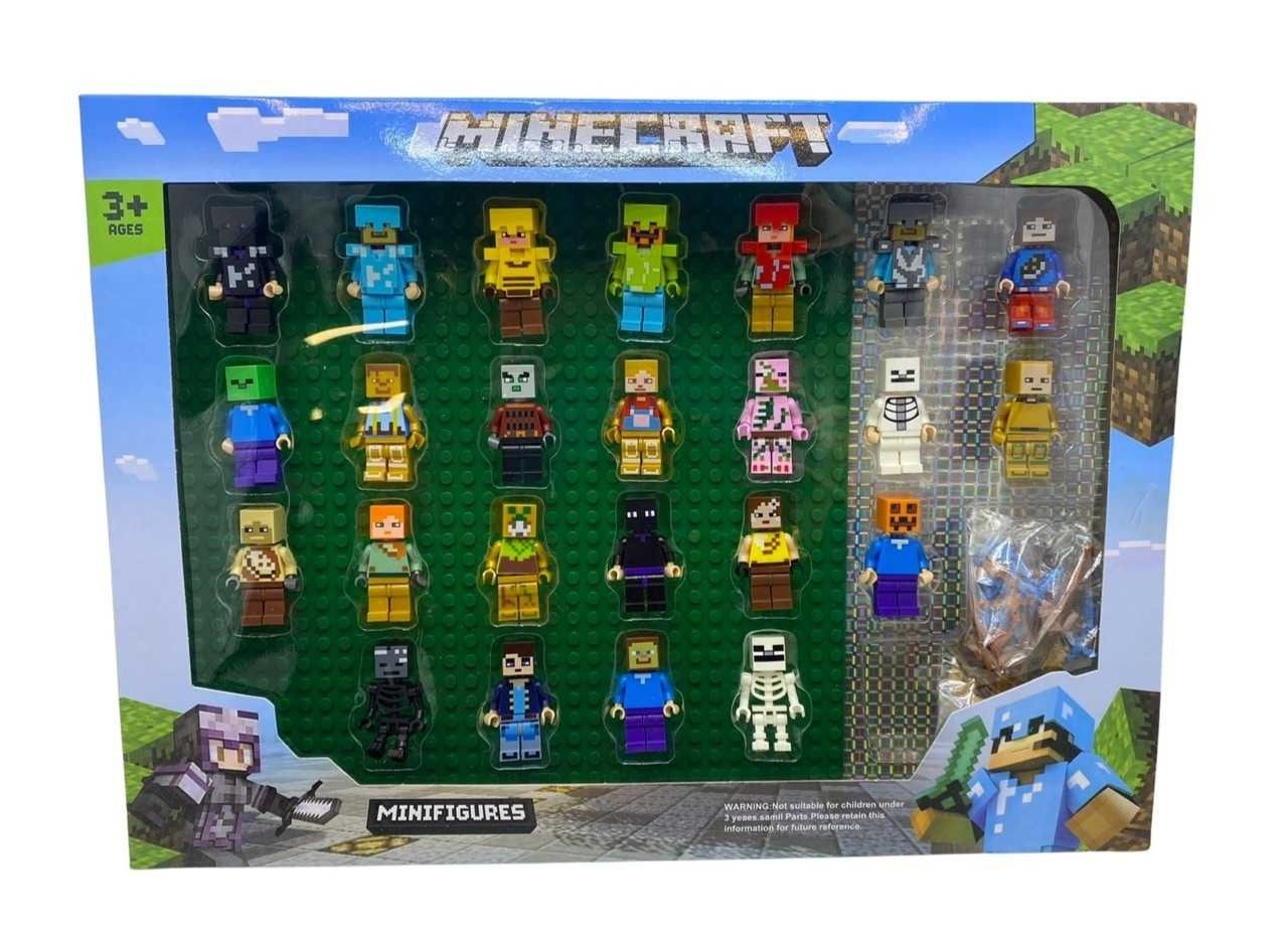 Set minifigurine de jucarie gen lego minecraft.