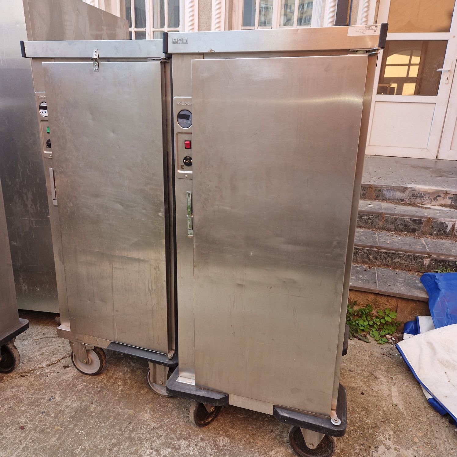Dulap rece sau Vitrina calda, masa frigorifica inox blat inox, stare b