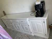Comoda MDF alb lucios