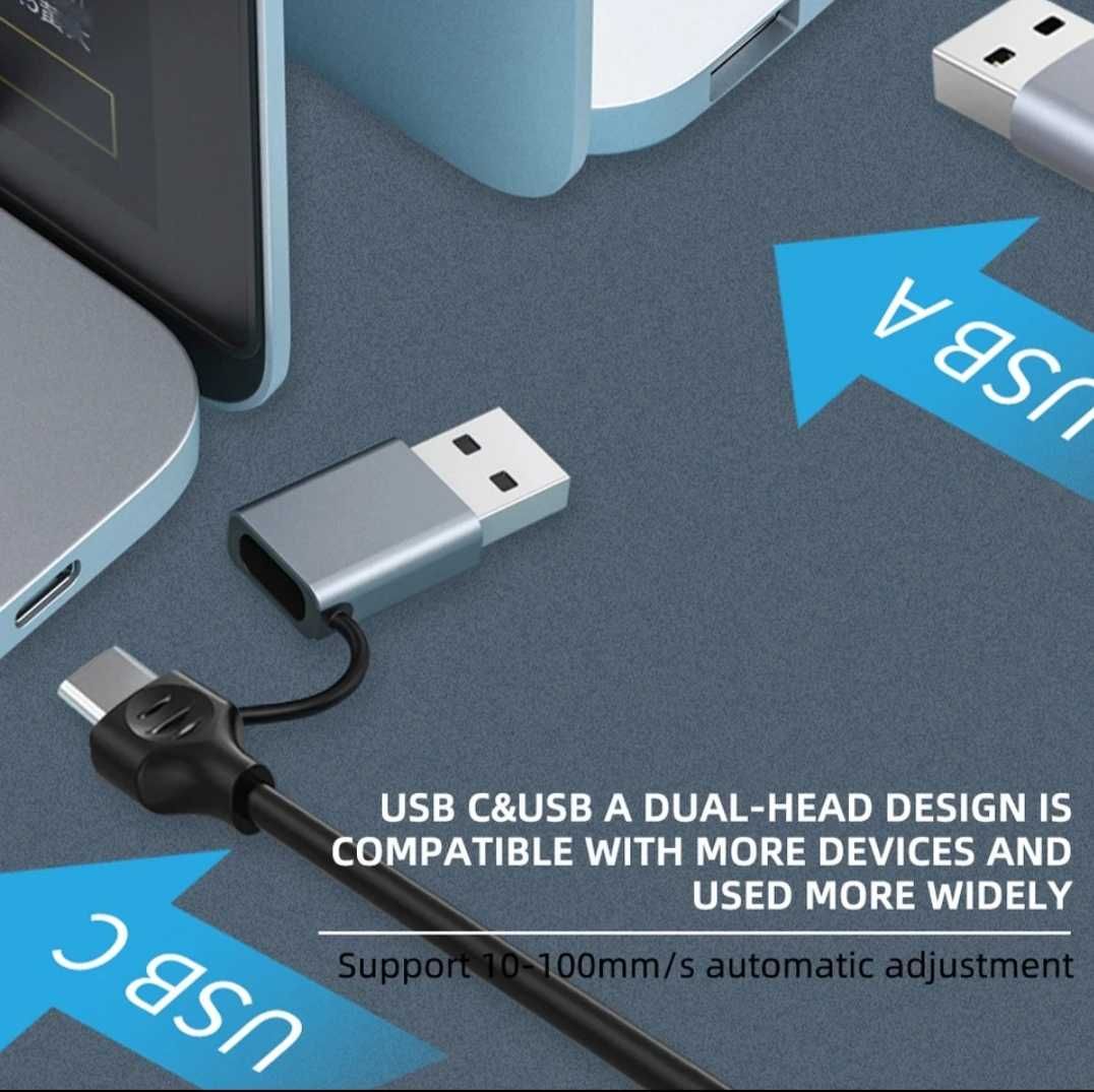 Переходник Type C / USB на Lan RJ45 (Ethernet). Фирменный! Алматы.