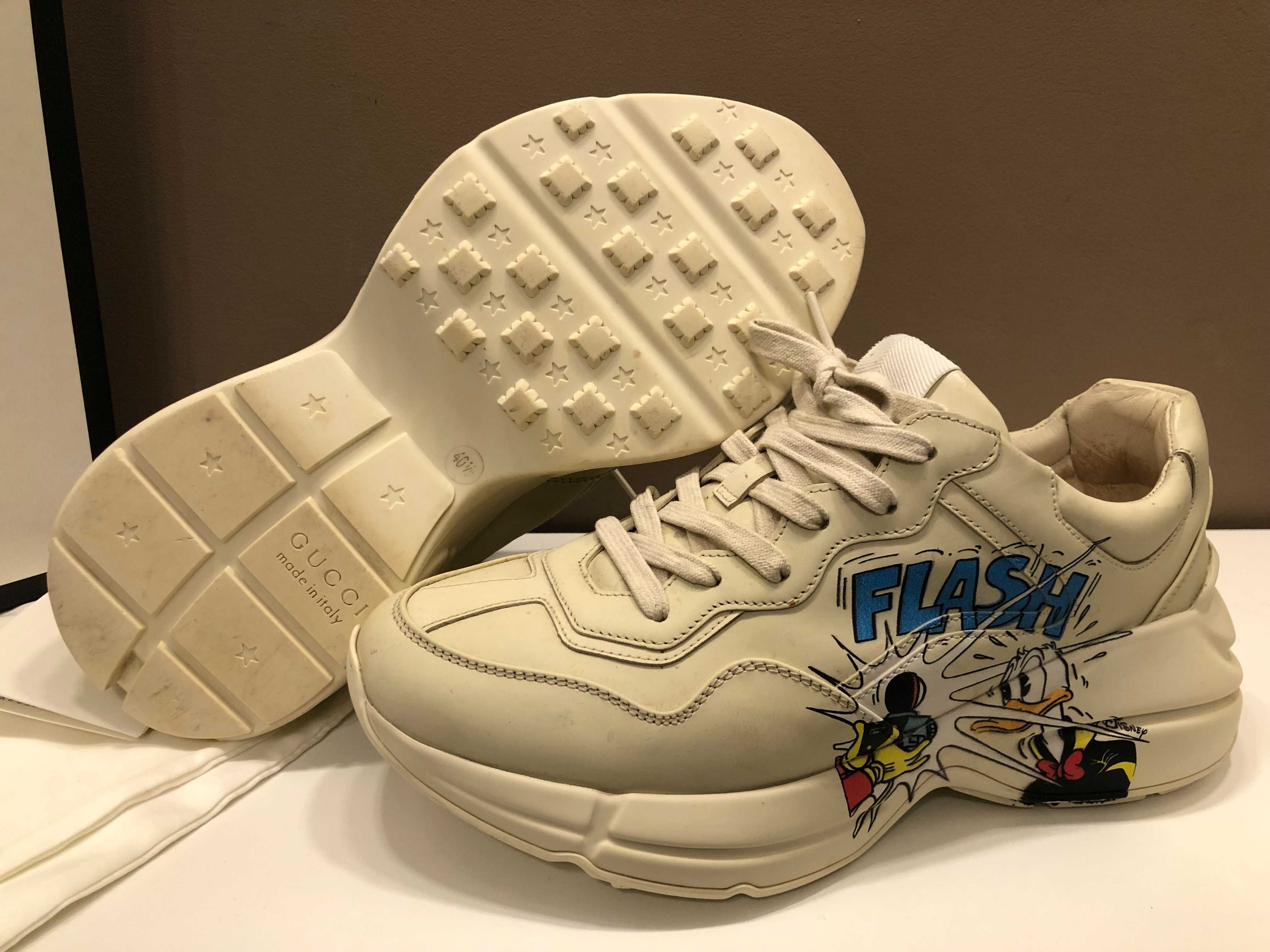 Gucci Rhyton 40,5 sneakers autentici, full box, retail 795 euro