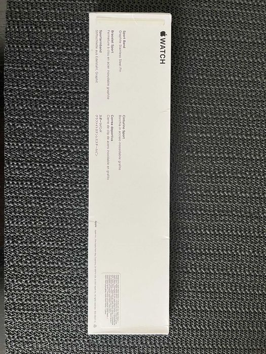 Curea originala Apple Midnight Sport Band, 45 mm, set S/M si M/L