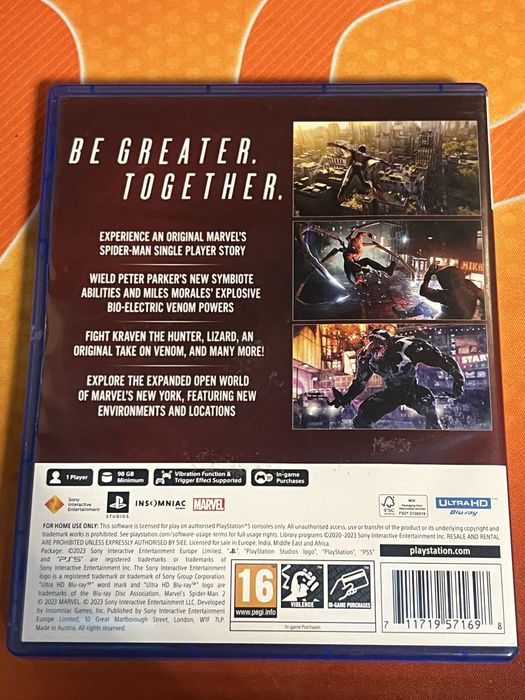Spider man 2. PS5 PS5 pro Enhanced