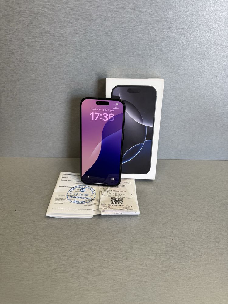 Продавам перфектен iPhone 16 PRO 100%