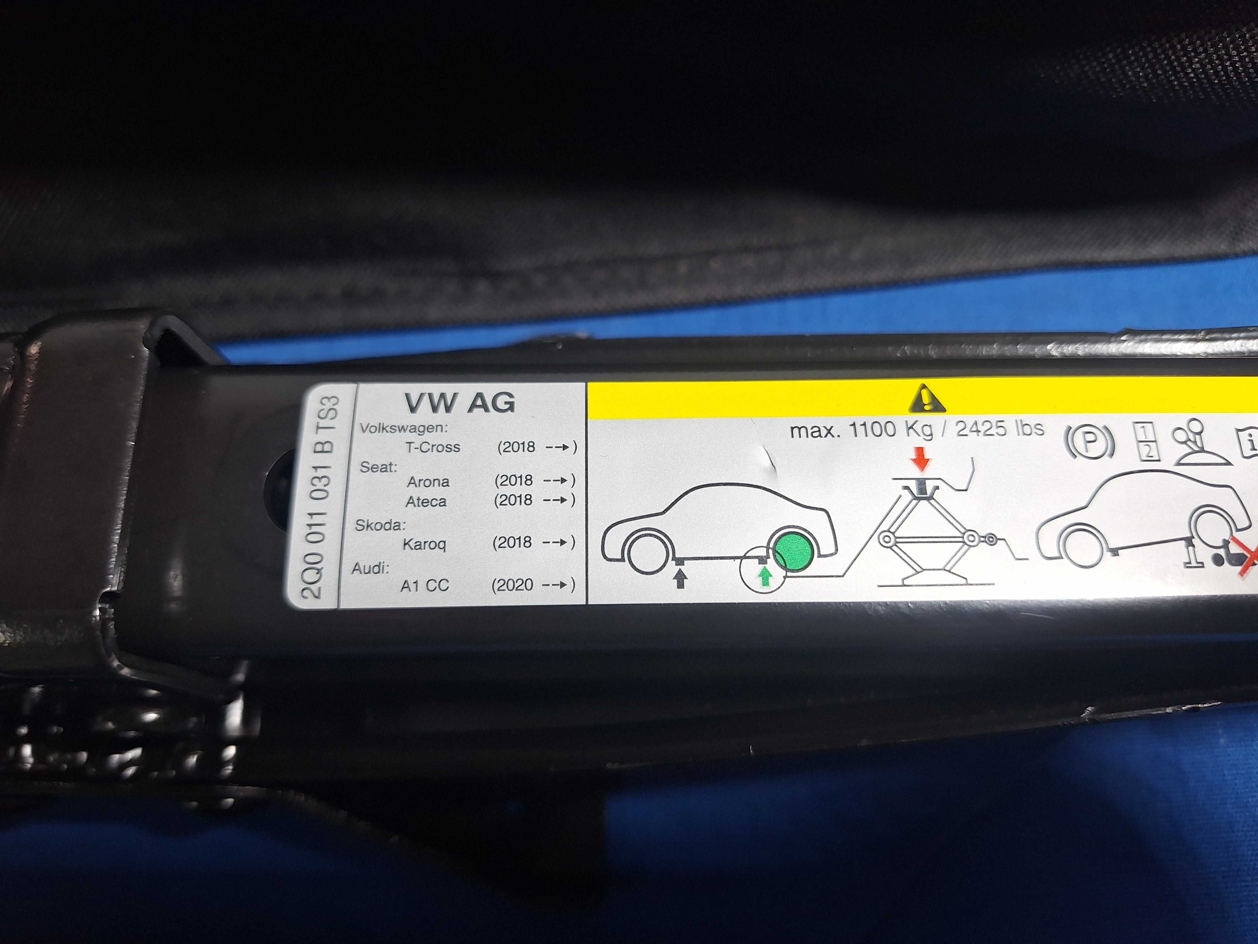 KIT CRIC AUTO OE VW T-Cross Seat Arona Ateca Skoda Karoq AUDI A1 CC