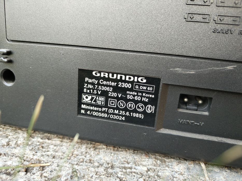 Grundig party center 2300 made in Korea