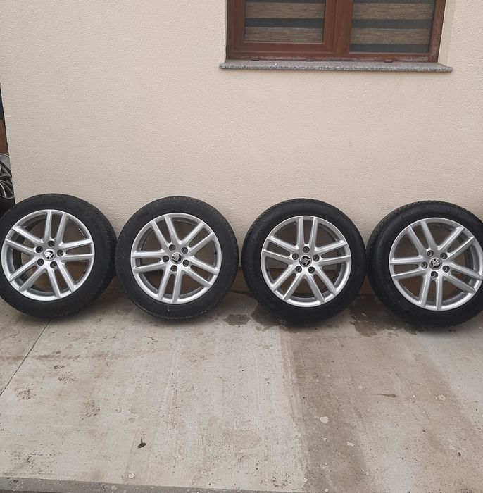Jante OEM VW, R 17,  7.5 J,  et. 47 și anvelope allseason 225 50 17.