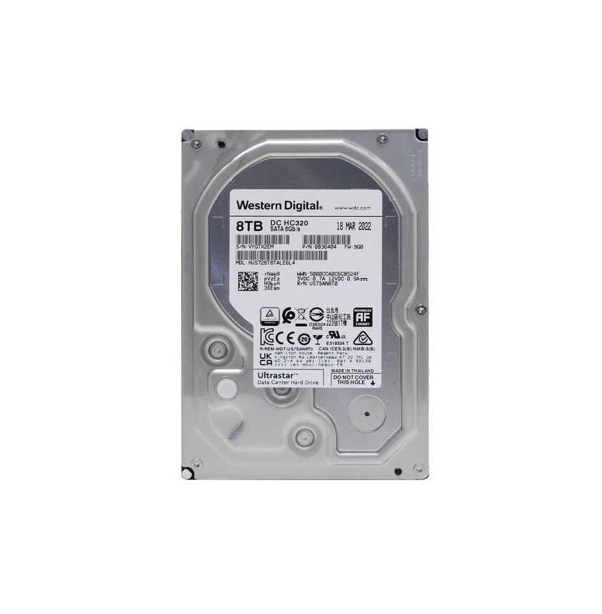 | Жесткий Диск HDD 8TB  WD Ultrastar DC HC320 256Mb, SATA III 7200 rpm