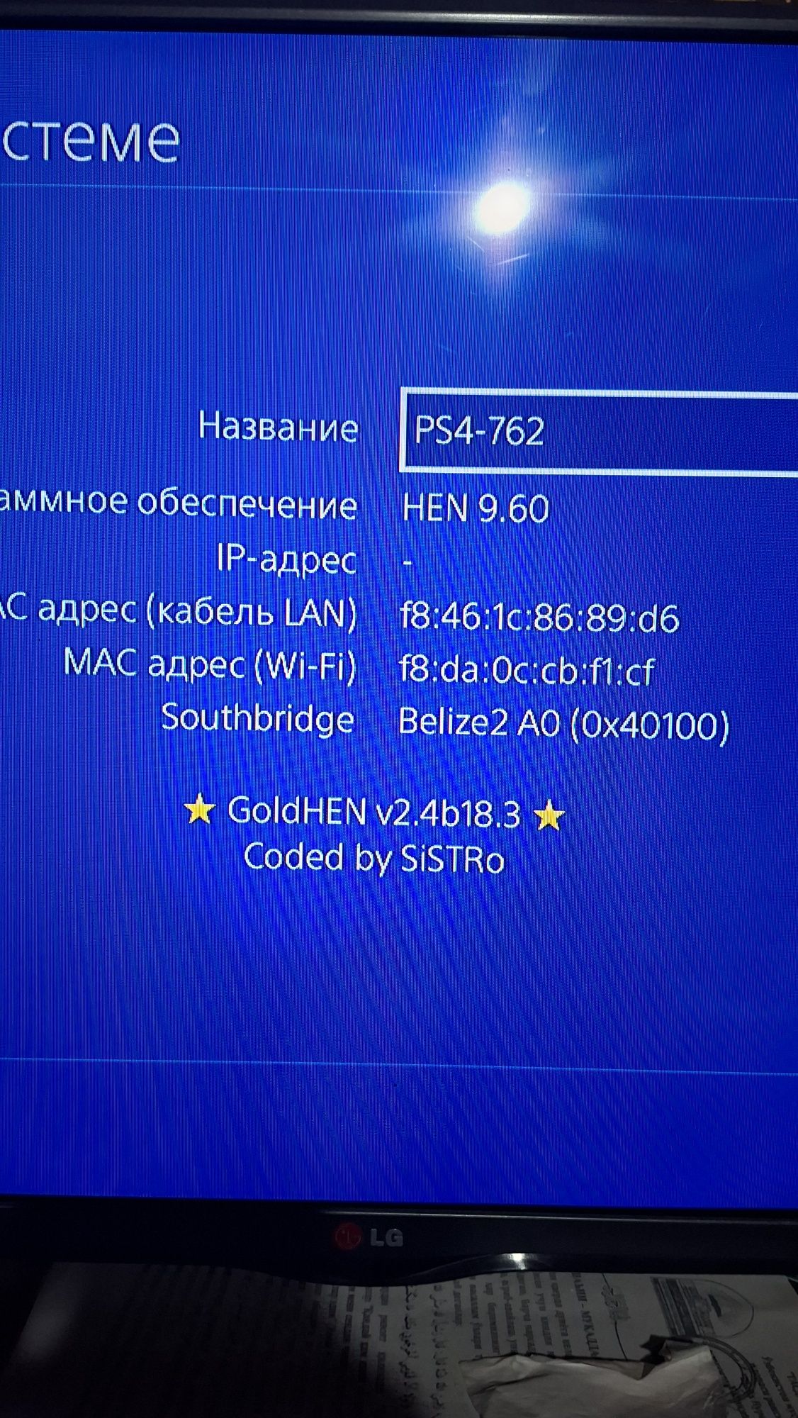 Playstation 4 slim 9.60 goldhen