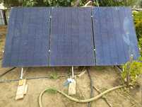 Kit 3 bucăți panouri fotovoltaice+pompă submersibila solară