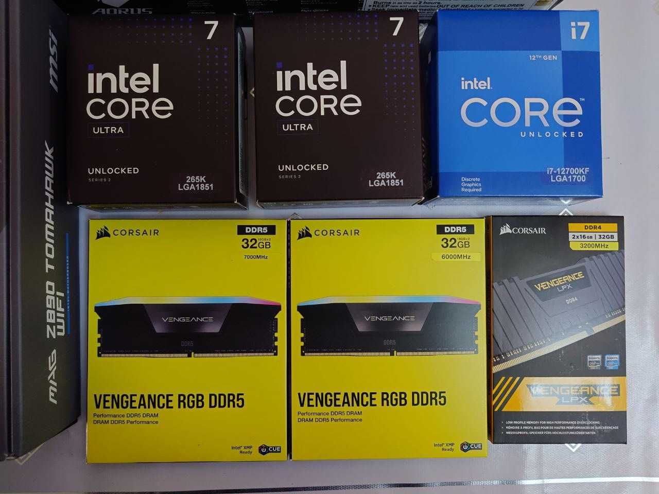 Intel Core Ultra 7 265K / Z890 AORUS ELITE WIFI7 / CORSAIR 32GB-6400
