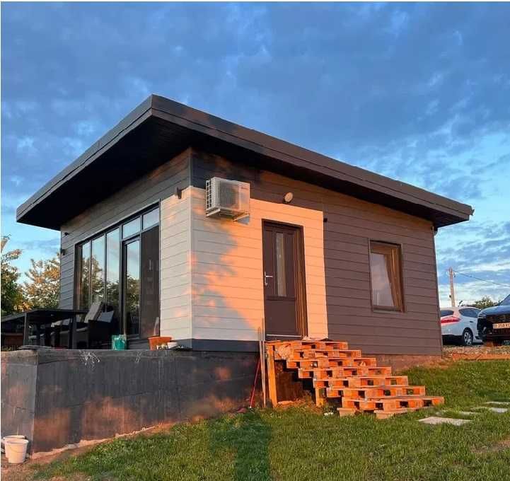 Case modulare moderne, containere locuibile, cabane tip A rustice