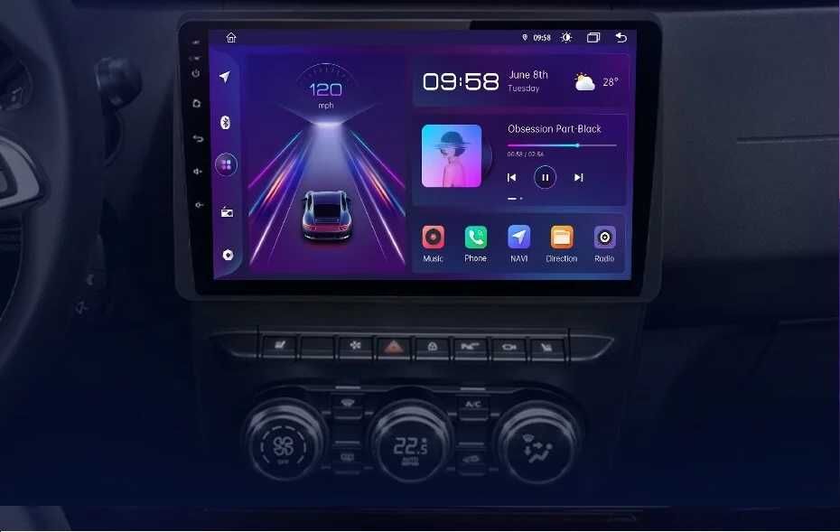 Navigatie Dedicata Dacia Duster (2018-2022) 9Inch, Bluetooth, WiFi