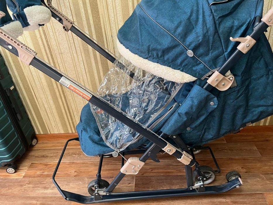 Коляска санка 2в1