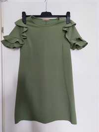 Rochie Zara, verde olive, marimea XS