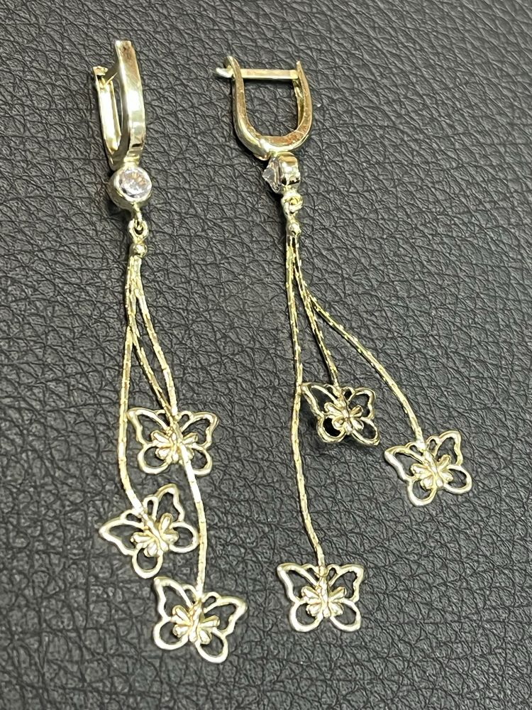 Златни обеци ЧИСТО НОВИ 14 карата 585 zlatni obeci zlaten gold