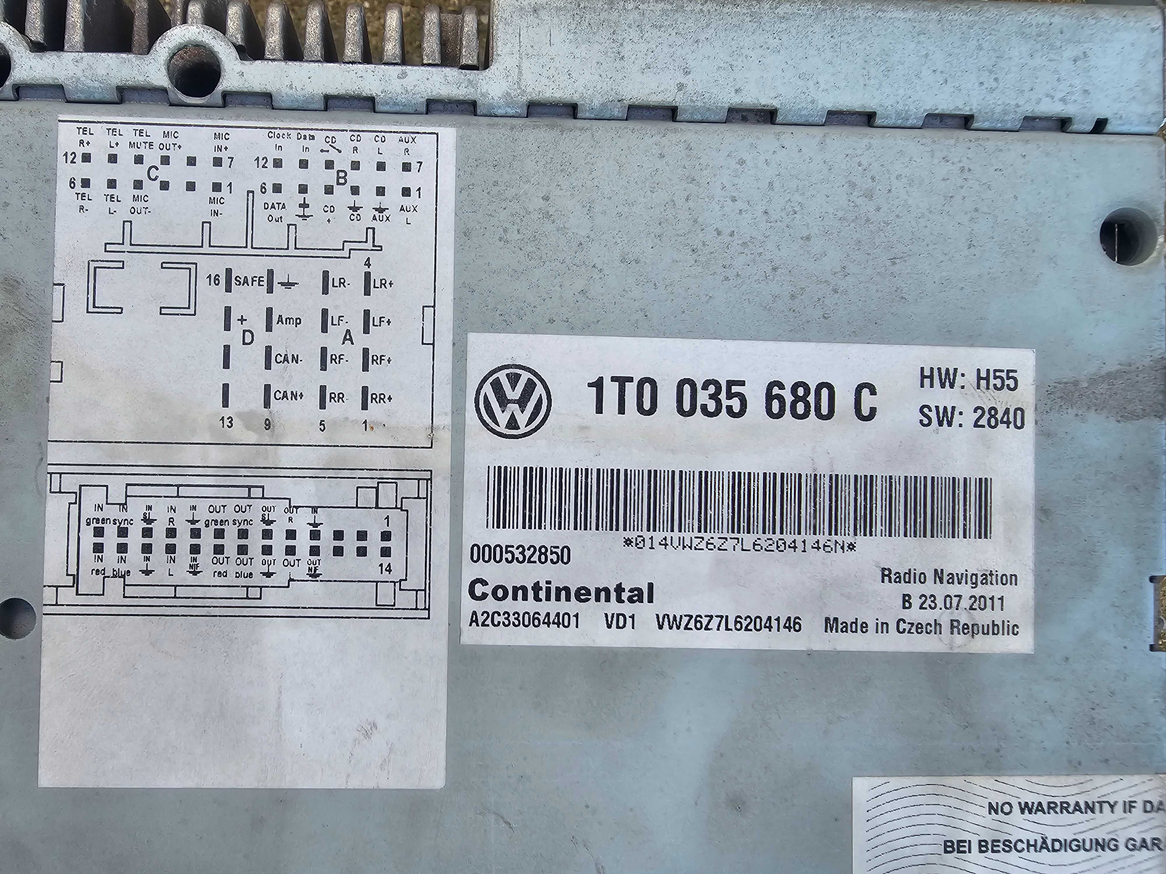 Навигация, Мултимедия VW RNS 510 ОРИГИНАЛНА.