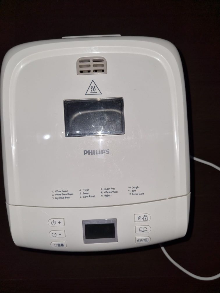 Masina de paine Philips HD9016/30, 480 W, 1000 g, 12 programe, Alb