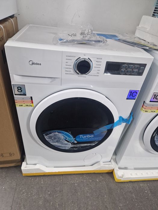 Пералня Midea 8 кг А+++ Инверторна Чисто нова