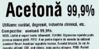 Acetona pură 99,9%, 2 litri