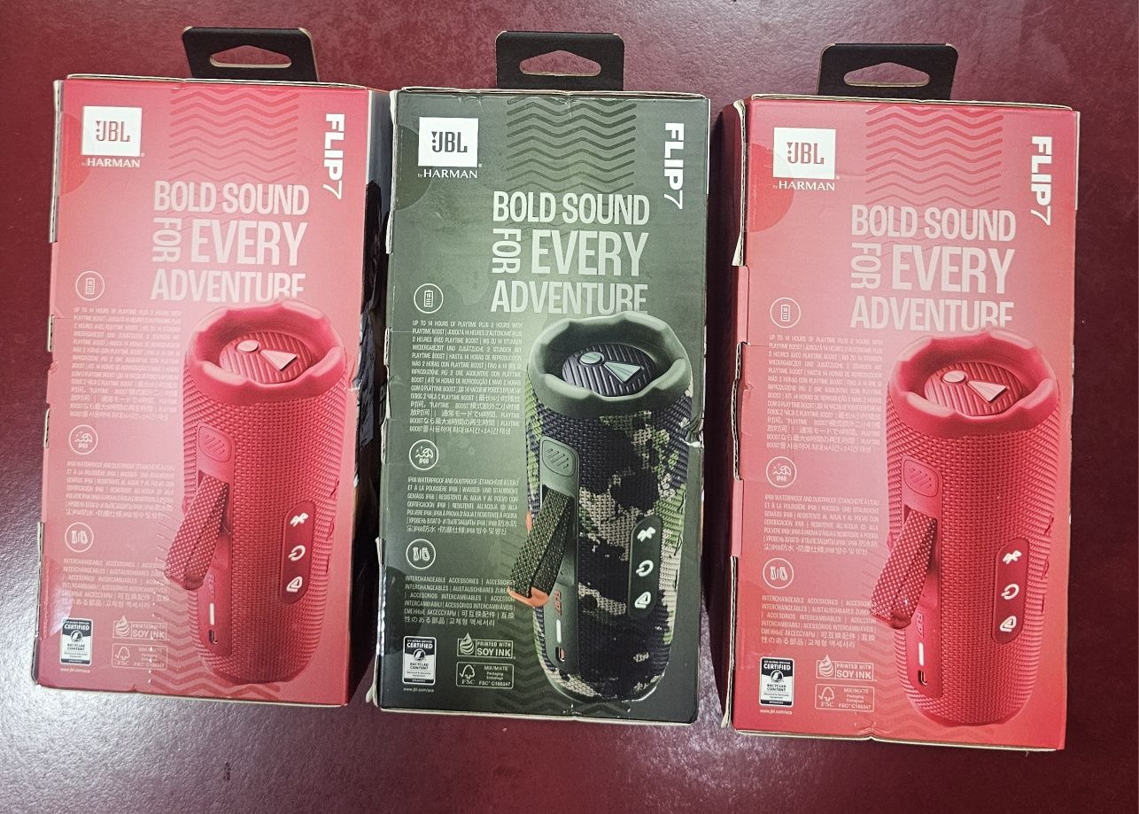 JBL Flip 7 noi, sigilate