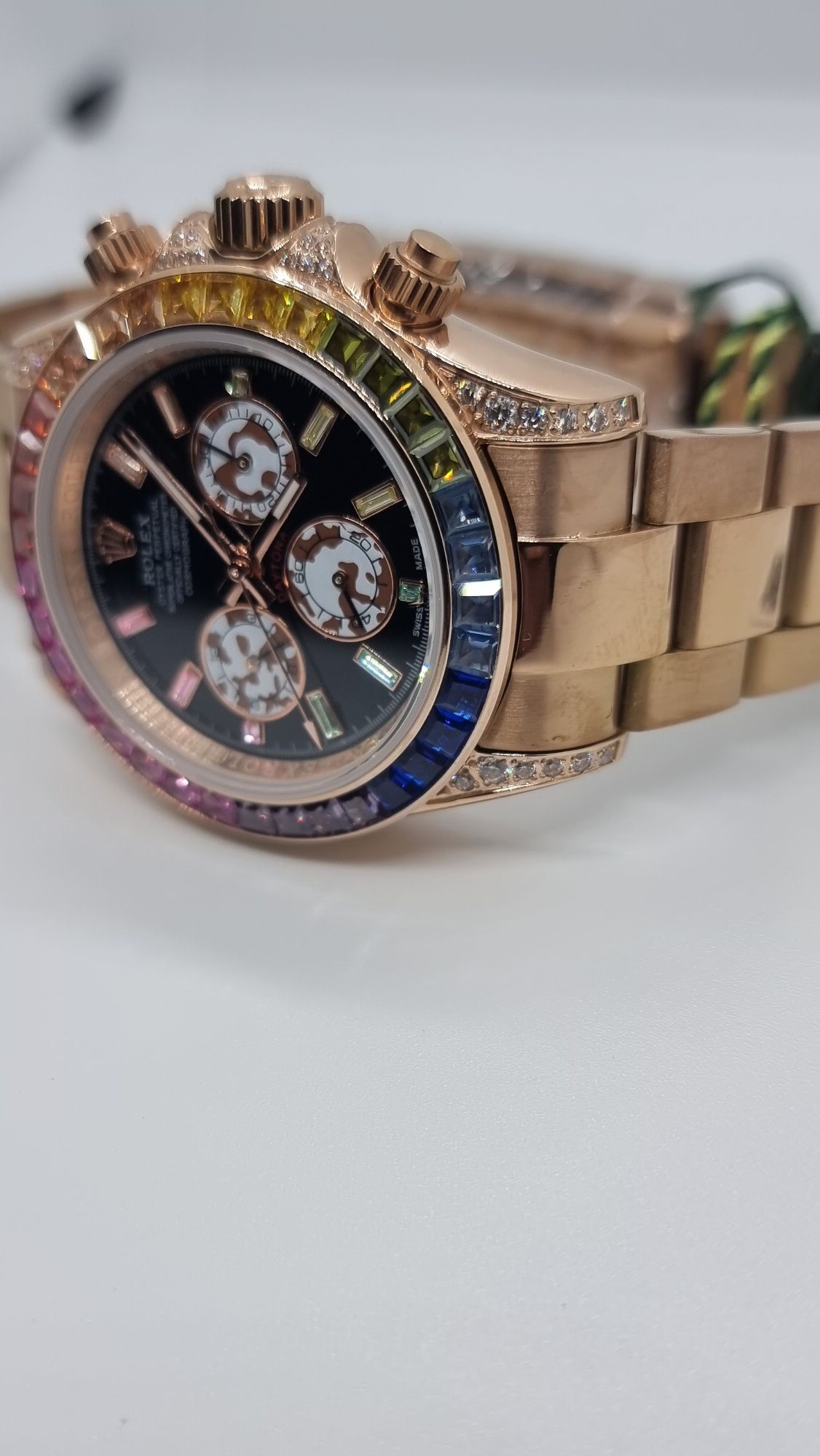 Часовник Rolex Daytona Rainbow rouse gold Cosmograph 40mm Automatic