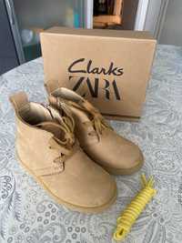 Clarks за Zara детски кожени боти, размер 25, чисто нови