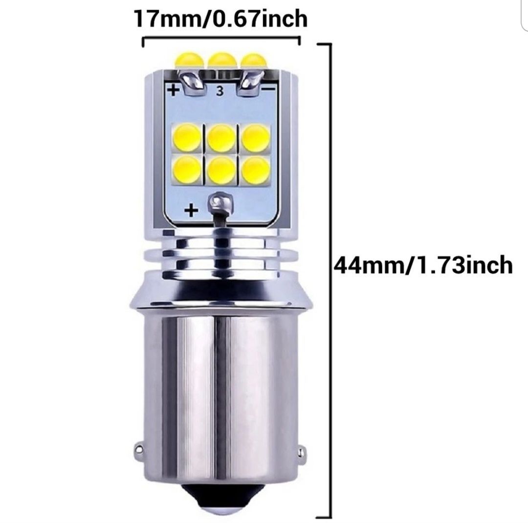 Bec becuri LED alb leduri albe P21W CANBUS BA15S 1156