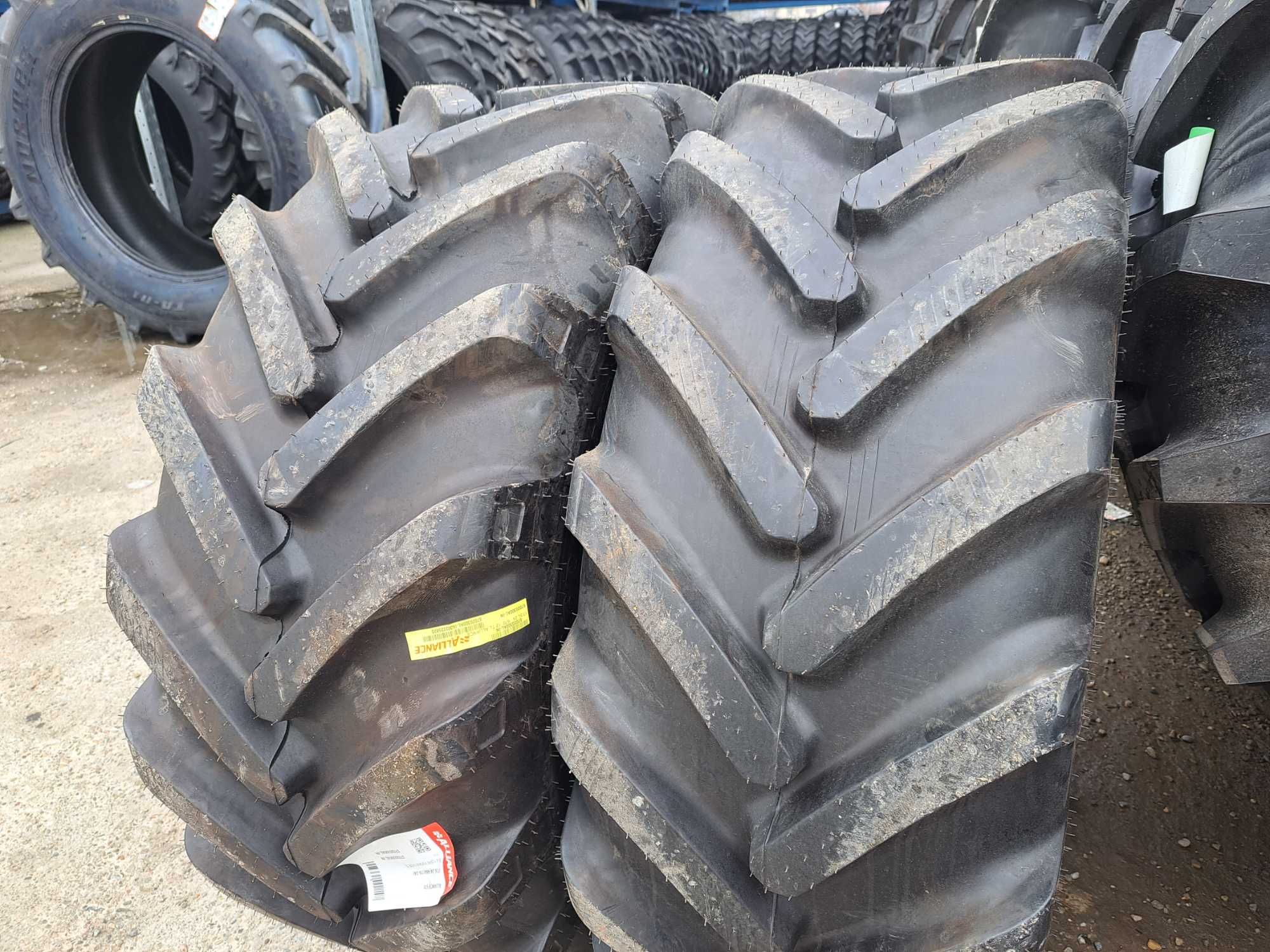 Anvelope noi 17.5L-24 ALLIANCE cu 12 pliuri cauciucuri pentru TRACTOR