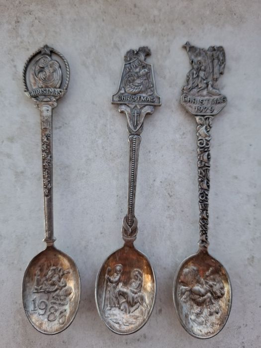 Холандски посребрени стари лъжички