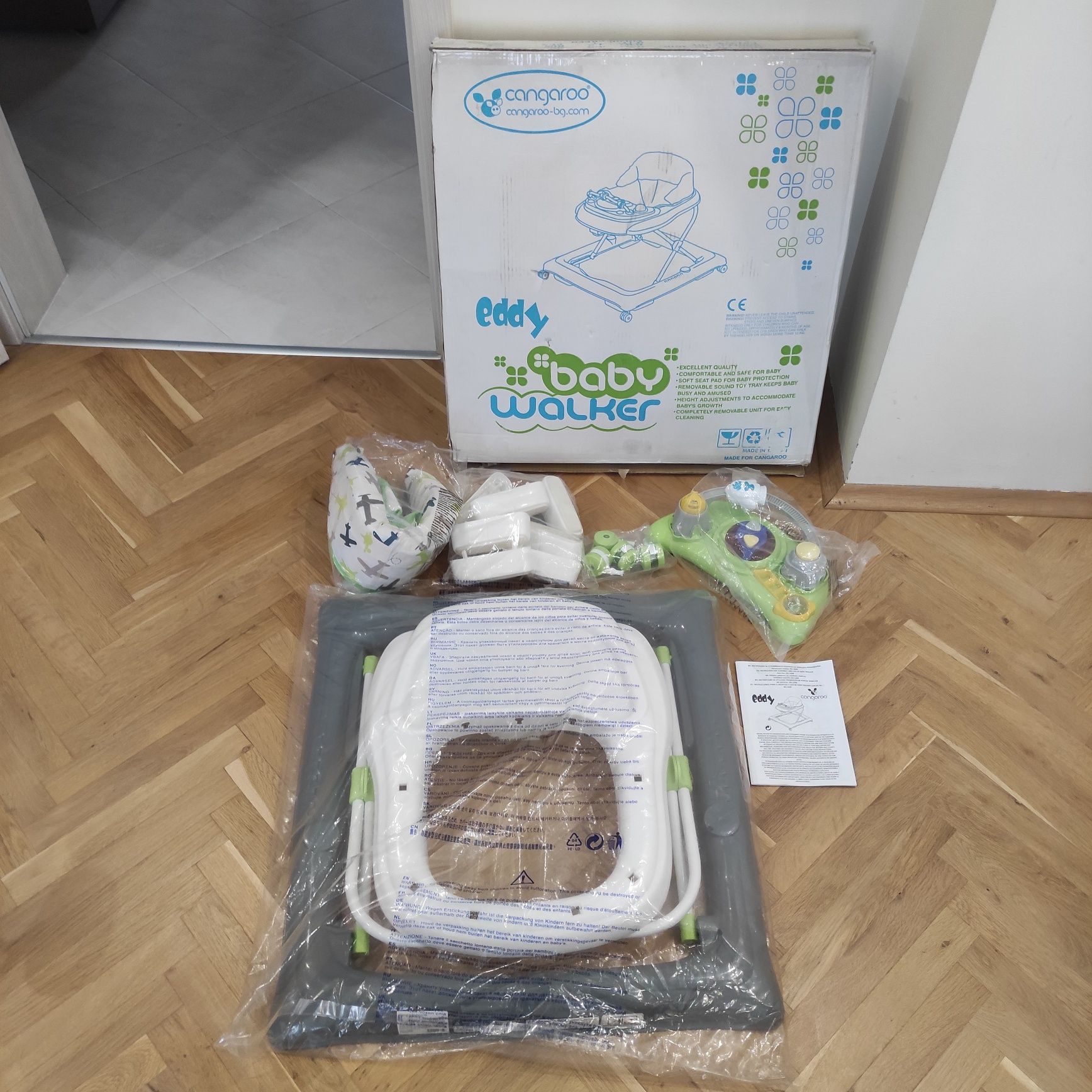 Проходилка CANGAROO Eddy зелена