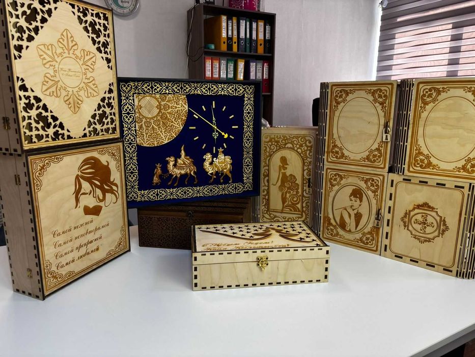 Подарочные коробки, дерево