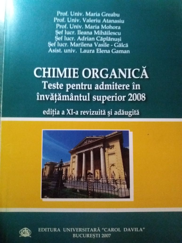 Chimie organică - Teste grilă