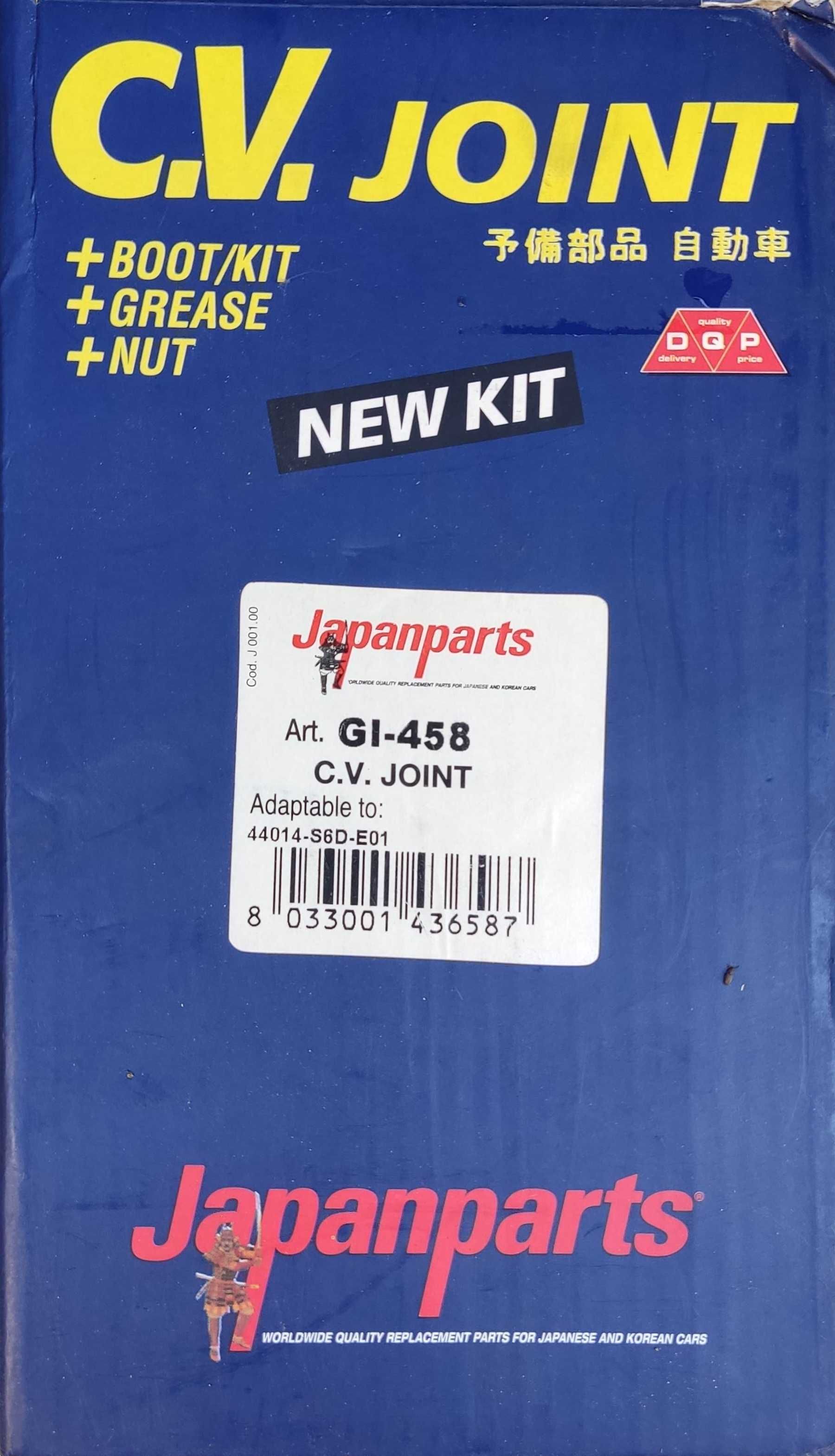 каре комплект, полуоска JAPANPARTS GI-458  ЗА ХОНДА СИВИК