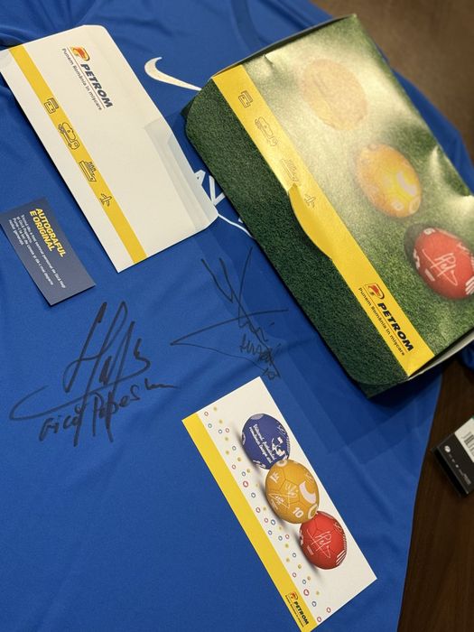 Tricou Hagi, Romania, Steaua, Autografe, Fotbal, Semnatura, sport