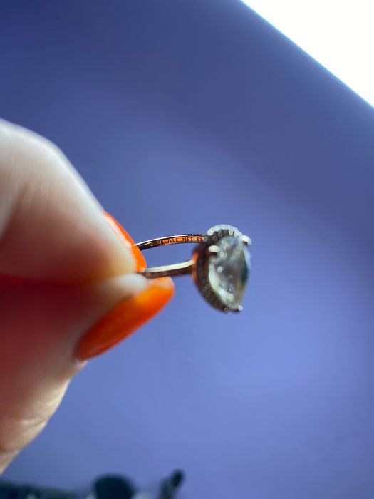 Inel Lacrima Radianta pandora rose gold