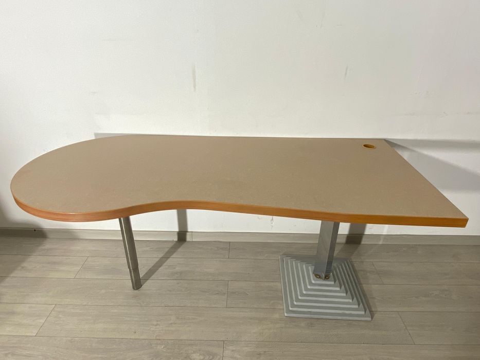 Masă de Lucru 180X80 cm; Birou cu Picioare Metalice Demontabile