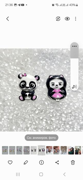 Серьги детские серебро